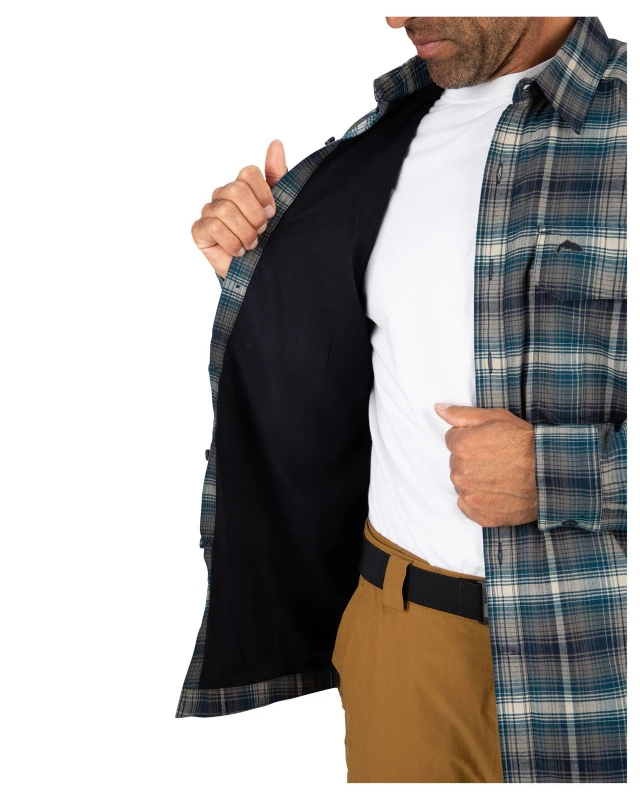 Simms Coldweather Shirt Atlantis Steel Plaid 4 Simms Coldweather Shirt Atlantis Steel Plaid – Bild 2