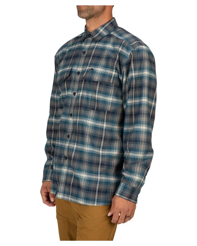Simms Coldweather Shirt Atlantis Steel Plaid 6 Simms Coldweather Shirt Atlantis Steel Plaid – Bild 4
