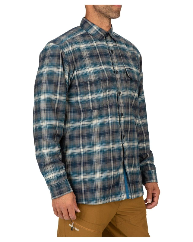 Simms Coldweather Shirt Atlantis Steel Plaid 8 Simms Coldweather Shirt Atlantis Steel Plaid – Bild 6