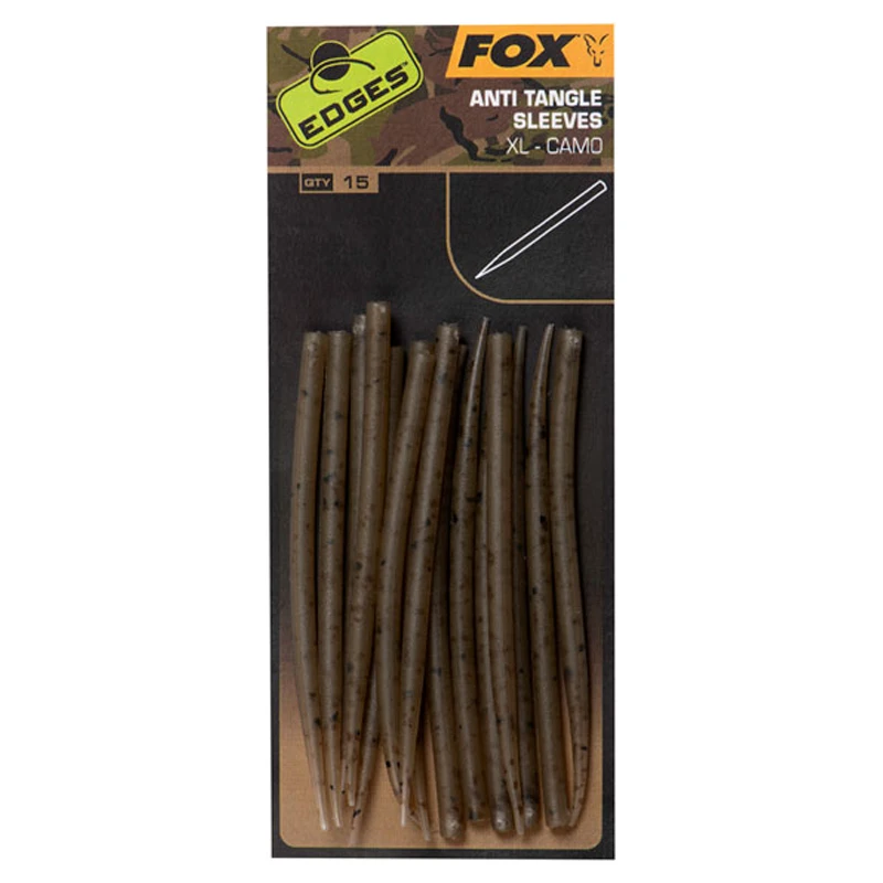Fox Edges Camo XL Anti Tangle Sleeves 15pcs 3 Fox Edges Camo XL Anti Tangle Sleeves 15pcs