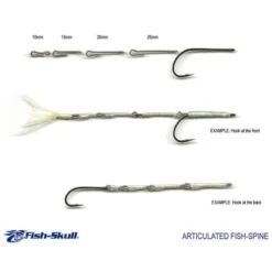 Hareline Fish-Skull Chocklett's Aarticulated Micro Spine - Starter Pack -Deutschland Darts Verkaufs-Shop FS AMS ST 2