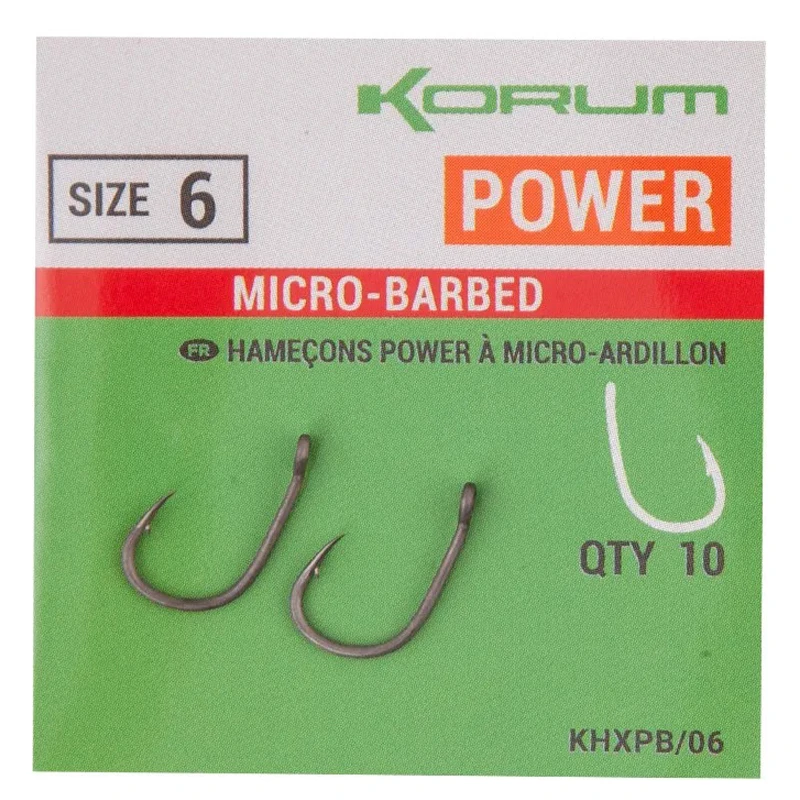 Korum XPERT Power Micro Barbed Hooks 3 Korum XPERT Power Micro Barbed Hooks